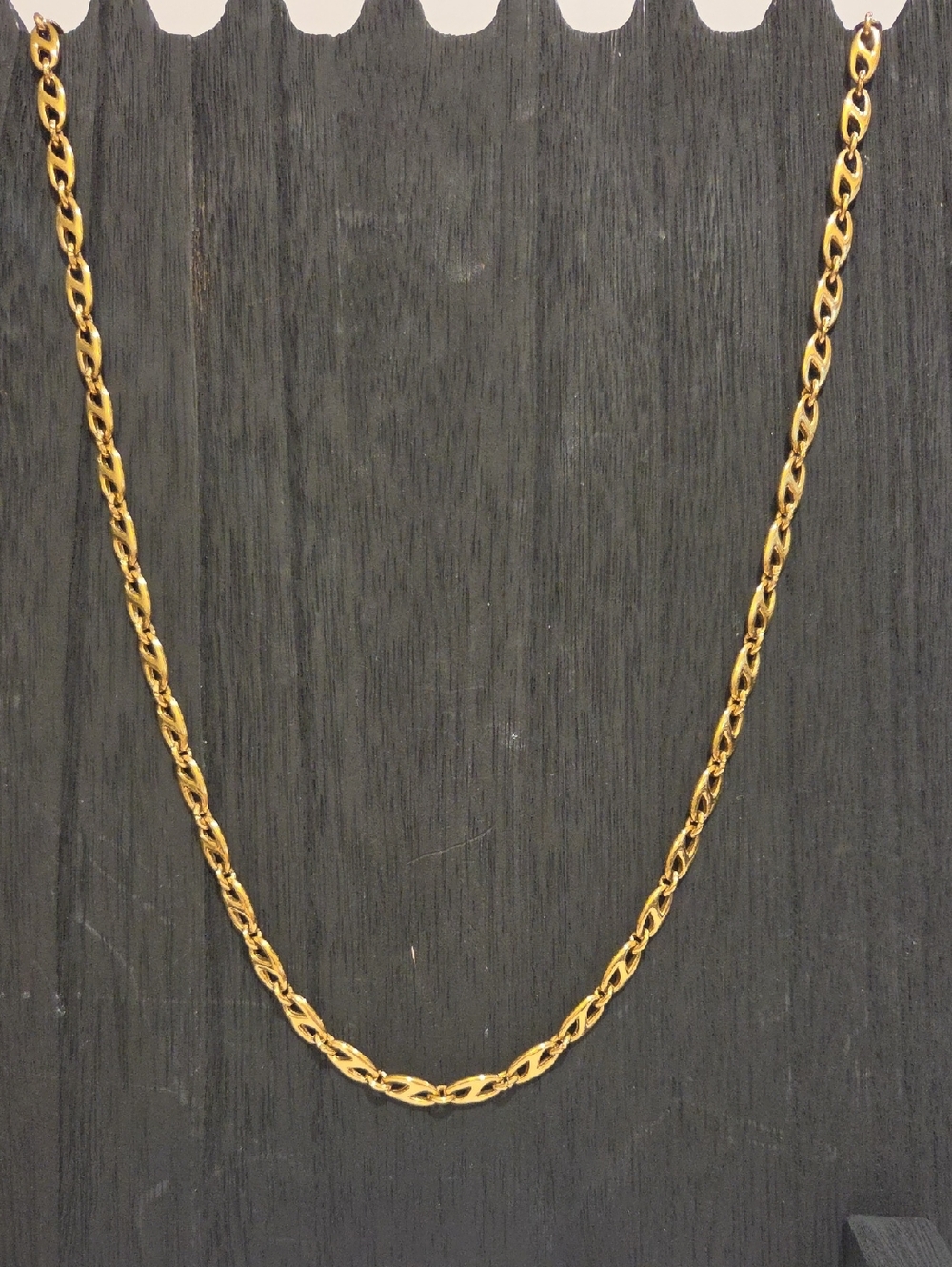 Monet Goldtone Link Chain Necklace 28" Women Jewelry
